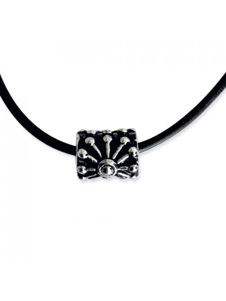 Pandantiv cu snur cauciuc Soare 1.2cm