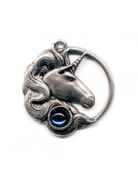 Pandantiv Unicorn, talisman pentru fericire, frumusete, puritate, dragoste si putere, 2.7 cm
