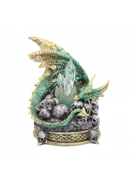 Statueta dragon cu led Cripta cu cristale 11.5 cm