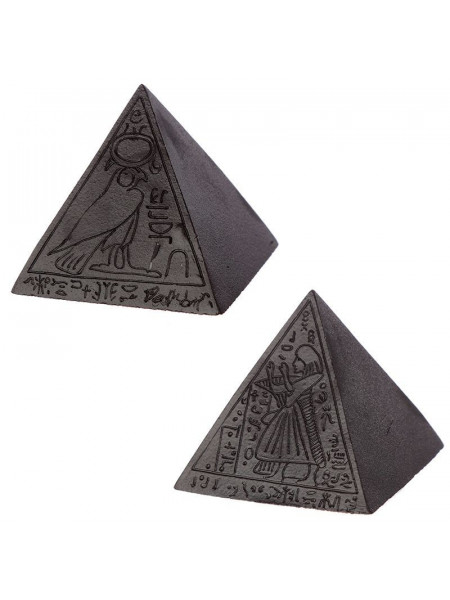 Statueta Piramida Egipteana Neagra Cu Hieroglife 5 cm