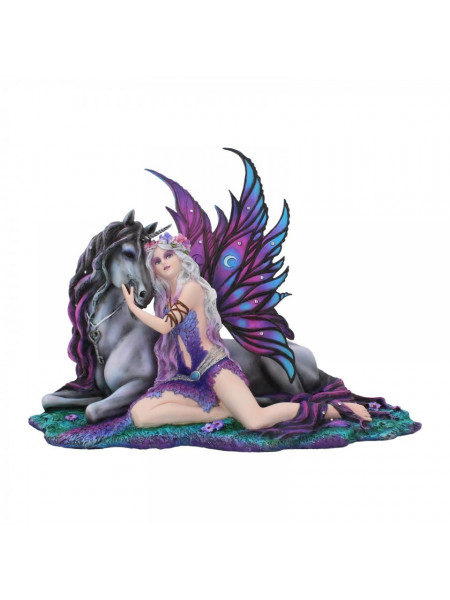 Statueta zana si unicorn Evania 40 cm