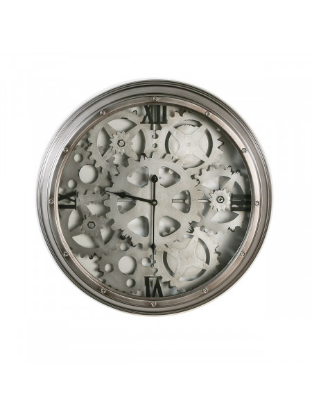 Ceas de perete steampunk din metal si sticla Nostalgic 60 cm