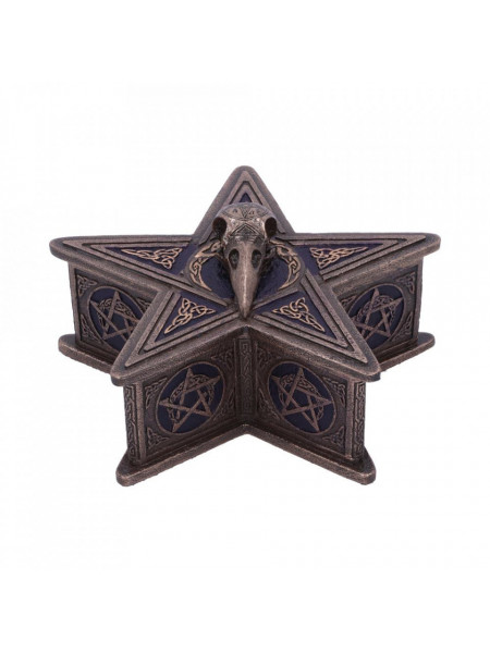 Cutie bijuterii Pentagram Raven 16.5 cm