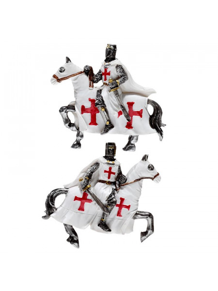 Magnet frigider Cavaler medieval calare 7cm
