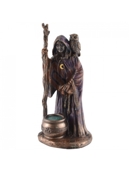 Mini statueta zeita celtica Crone - Batrana inteleapta 11cm