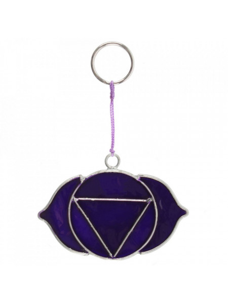 Mini suncatcher Chakra Al Treilea Ochi 7.5 cm