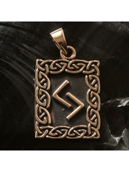 Pandantiv bronz runa Jera