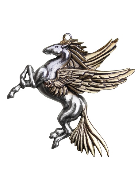 Pandantiv cu lantisor Pegasus, Talisman pentru Intelepciune 4.5 cm