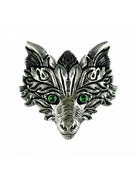 Pandantiv cu lantisor Witches Familiars - Vulpe, placat cu argint, talisman pentru pentru constientizare, 4.2 cm