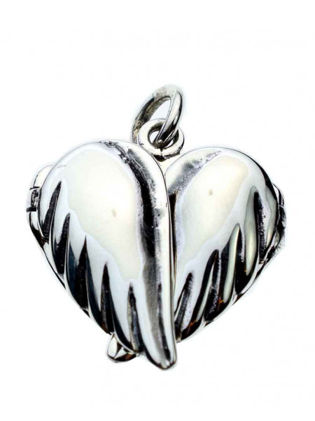 Pandantiv medalion pentru poza din argint Inima din Aripi