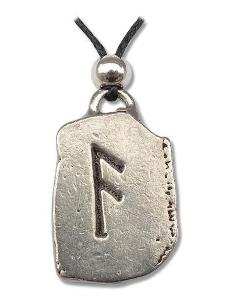 Pandantiv runa Ansuz, talisman pentru inspiratie 2.8 cm
