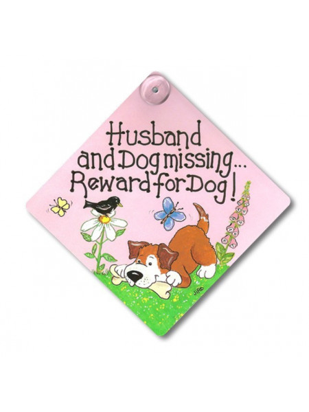 Placuta decorativa Husband And Dog Missing...