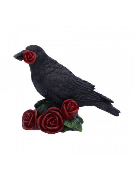Statueta corb Rose of the Raven 14 cm