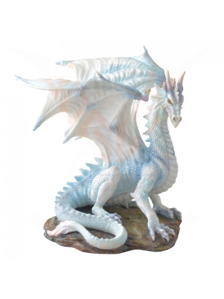 Statueta dragon alb Draconis 19cm
