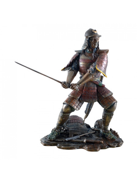 Statueta finisaj bronz Samurai 20 cm