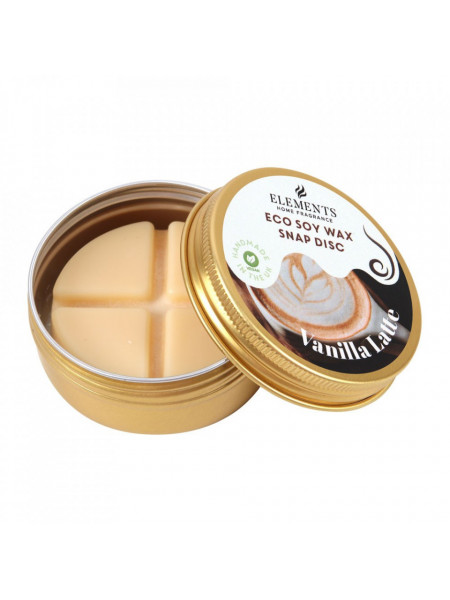 Wax Melt - Disc din ceara de soia cu mix de uleiuri esentiale pentru aromaterapie, Cozy Home - Vanilla Latte