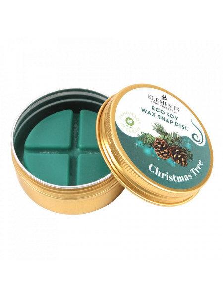 Wax Melt - Disc din ceara de soia cu mix de uleiuri esentiale pentru aromaterapie, Christmas Home - Brad de Craciun