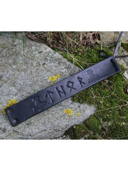 Bratara vikinga din piele Thor 20 cm