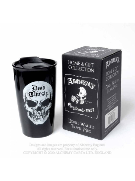 Cana termos cu capac pentru cafea Dead Thirsty 15 cm, 360 ml