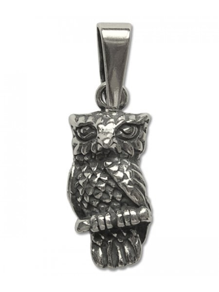 Pandantiv amuleta din argint pentru intelepciune Silver Dreams - Bufnita 1.9 cm