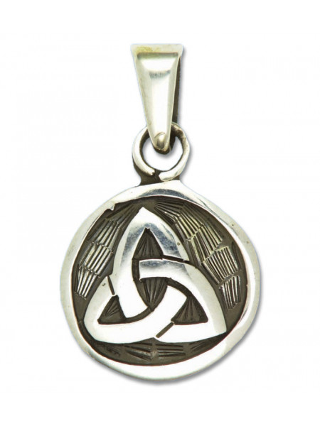 Pandantiv amuleta din argint pentru realizarea visurilor Rob Ray Simboluri Mistice - Triquetra