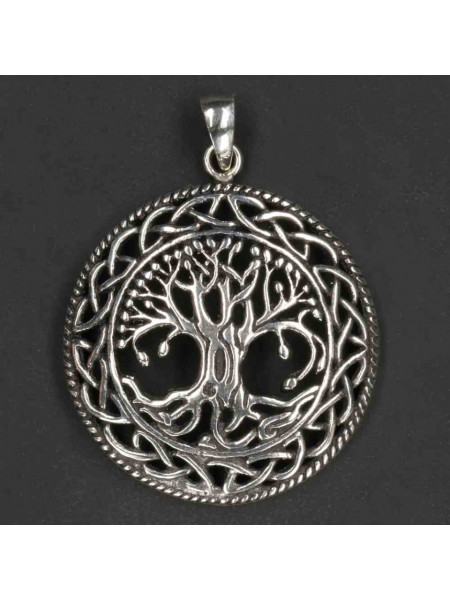 Pandantiv argint Copacul vietii cu nod celtic 3.5cm
