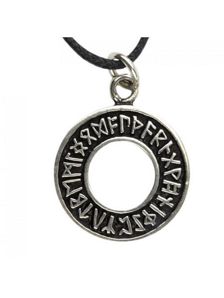 Pandantiv argint Rune pe cerc 2.4cm