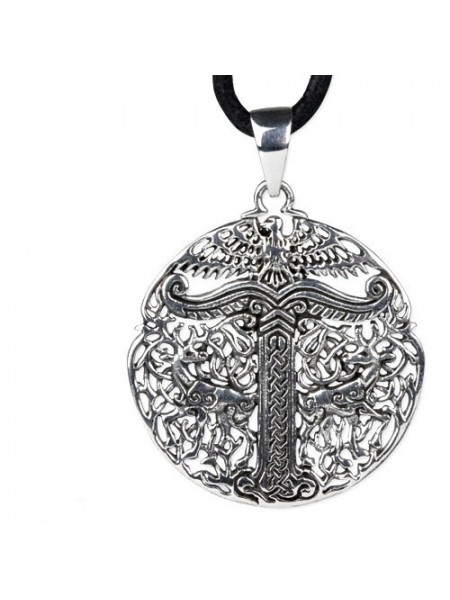 Pandantiv argint simbol celtic Irminsul 3cm
