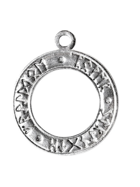 Pandantiv cu lantisor placate cu argint Sigils of The Craft - Witch's Rune