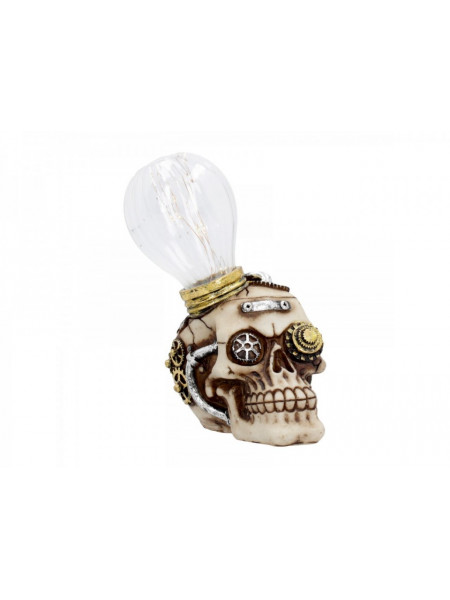 Statueta craniu steampunk cu led Idee Stralucitoare 17 cm