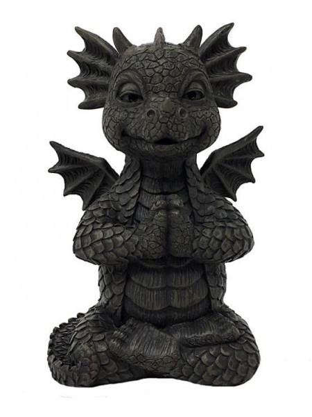 Statueta de gradina cu dragonel Yoga 13.5 cm