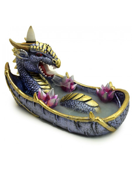 Suport conuri backflow dragon Protectorul Cristalelor 8cm