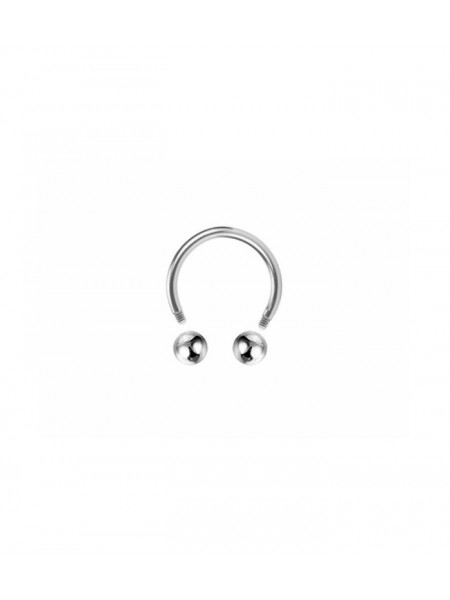 Cercel piercing din argint Potcoava 10 mm