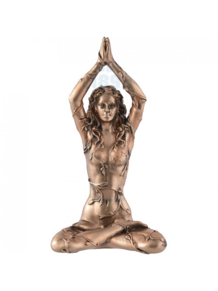 Mini statueta zeita Pamantului Gaia in Lotus 9 cm