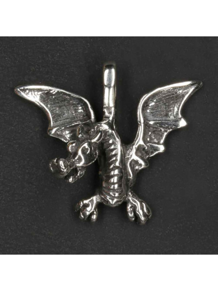 Pandantiv argint Dragon inaripat 2.4cm