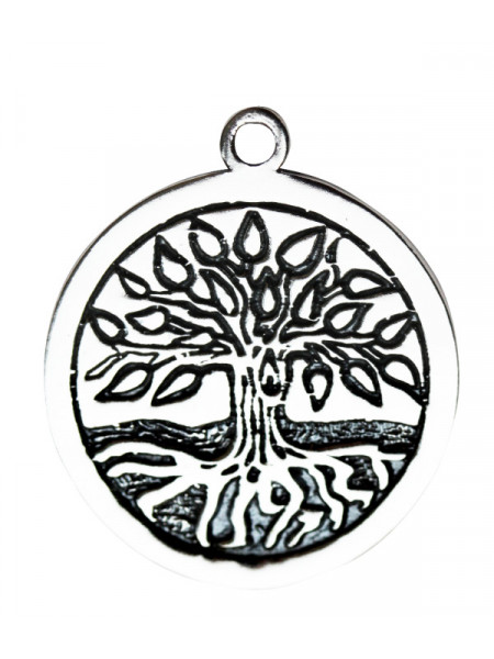 Pandantiv placat argint zodiac celtic Mourie Tree 17 Aug - 8 Sep