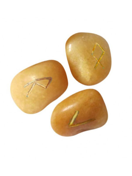 Set rune geme Quartz auriu