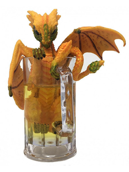 Statueta Dragonel Dragalas in Halba de Bere - design Stanley Morrison 19cm