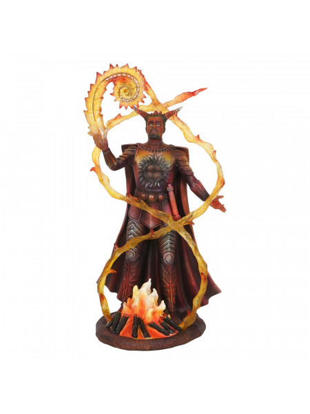Statueta Elemental Magic - Vrajitorul Focului, Anne Stokes 23.5 cm