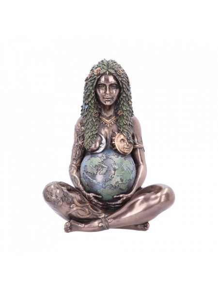 Statueta Mama Pamant finisaj bronz 30 cm