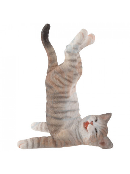 Statueta pisicuta Yoga - Tabby 10 cm