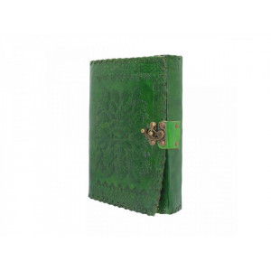 Agenda / Jurnal cu coperti din piele si incuietoare Greenman 25 x 18cm - Img 2