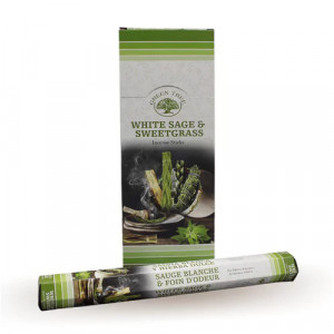 Betisoare parfumate de tamaie Green Tree - Salvie si Sweetgrass