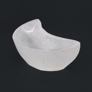 Bol in forma de semiluna din Selenit, pentru Purificare 10cm - Img 5