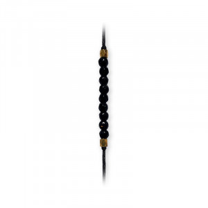Bratara ajustabila cu 9 sfere din Onix, talisman pentru Protectie si Echilibru