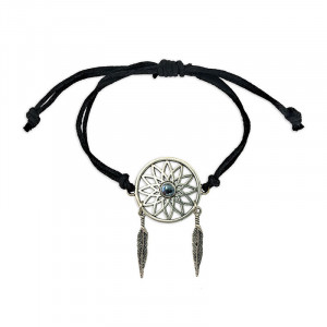 Bratara ajustabila Gardienii Viselor - Dreamcatcher cu Hematit, talisman pentru Vitalitate