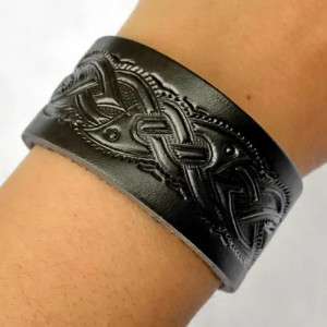 Bratara din piele Model Celtic 3cm