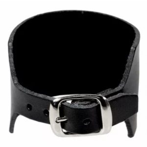 Bratara piele naturala neagra Simply 5cm x 24cm - Img 2
