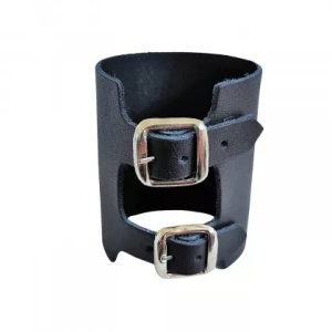 Bratara piele naturala neagra Simply 8.5cm x 26.5cm - Img 2