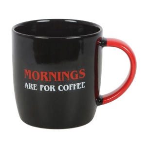 Cana ceramica Mornings Are For Coffee, capacitate 350 ml - Img 3